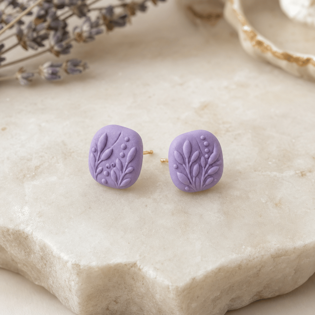 Lavender Mist Studs